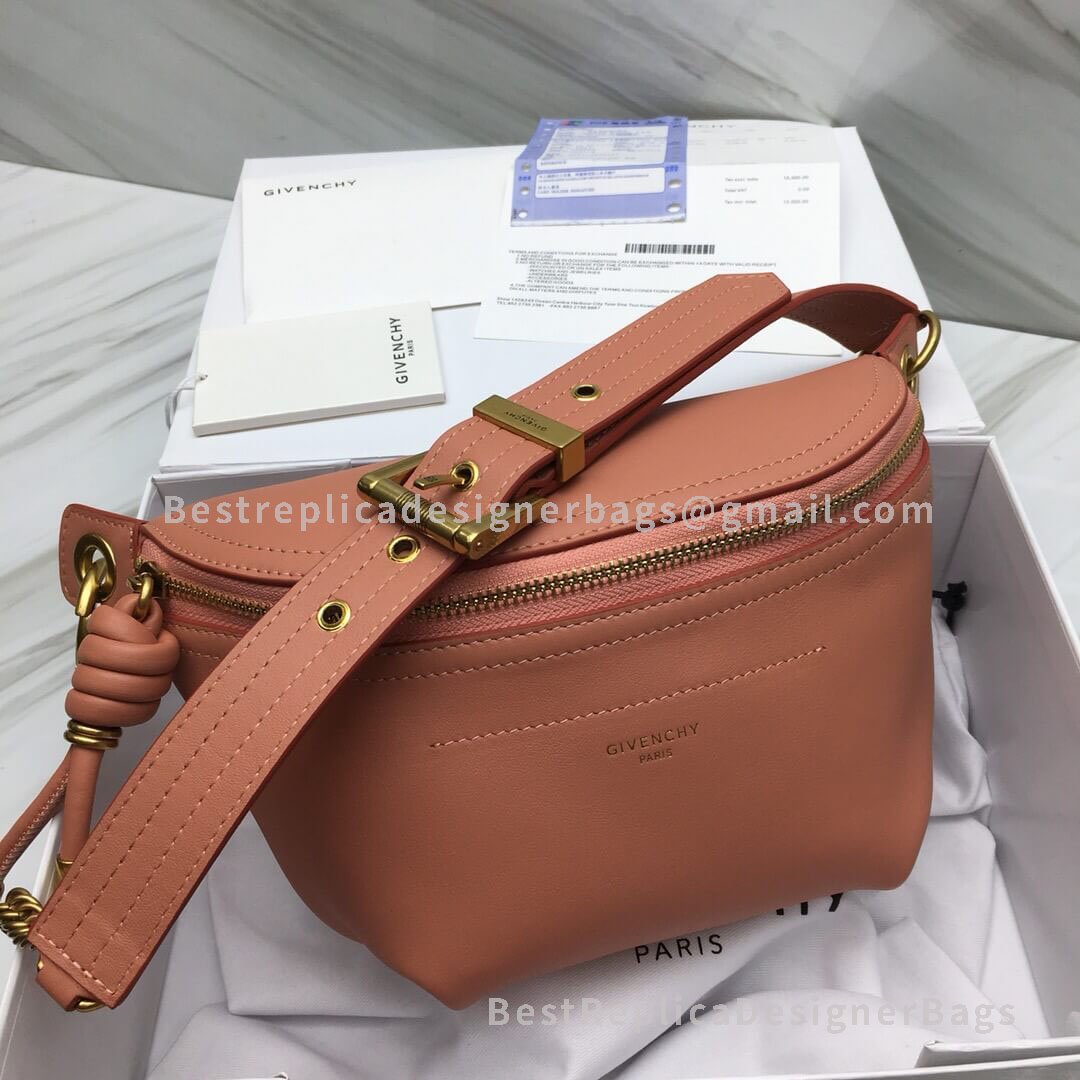 Givenchy Whip Bum Bag In Calfskin Leather Powder GHW 29932